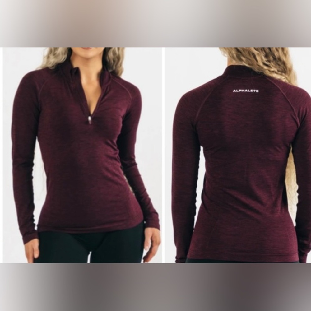 Alphalete long sleeve half zip top